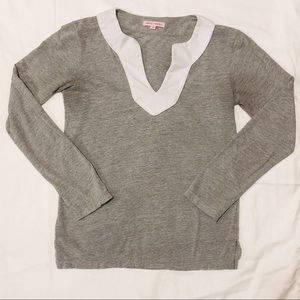 [Kayce Hughes] Gray Tunic with White Collar